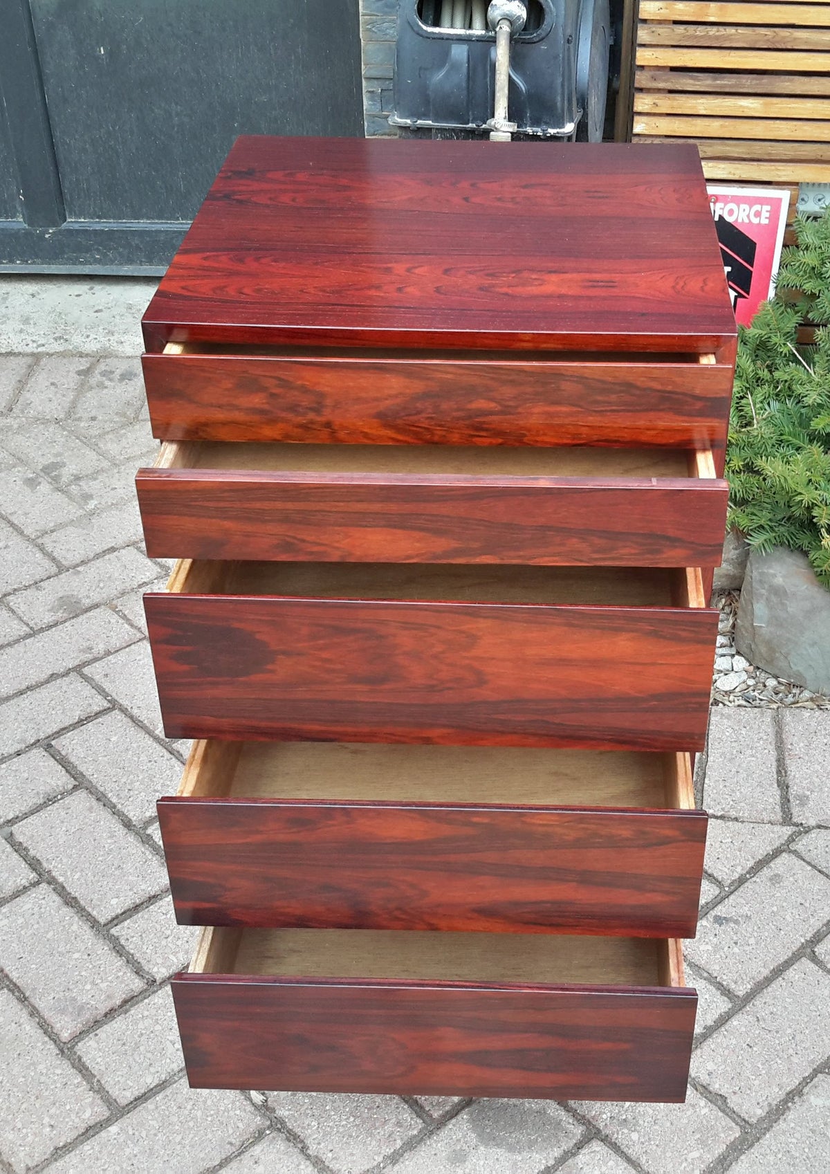 Danish MCM Small Rosewood Dresser REFINISHED 18.5