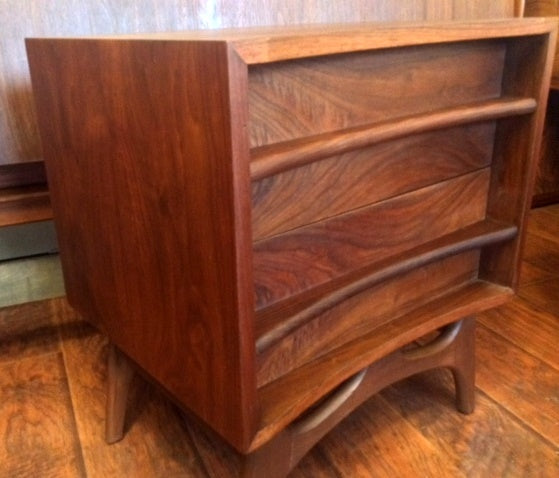 REFINISHED MCM Walnut Bedroom Set for the Queen - Mid Century Modern Toronto