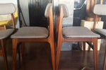 4 Danish MCM Solid Teak Chairs REUPHOLSTERED $195 each - Mid Century Modern Toronto 4