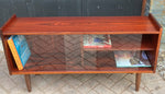 RESTORED Danish MCM Rosewood Bookcase Display w finished back 47.25