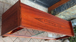RESTORED Danish MCM Rosewood Bookcase Display w finished back 47.25