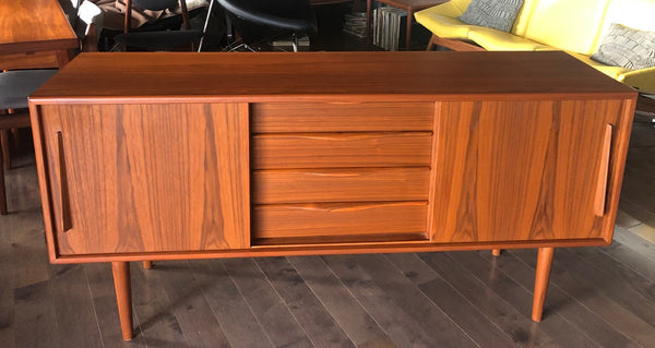 Danish MCM Teak Sideboard TV Console 63", perfect - Mid Century Modern Toronto