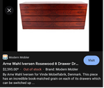 REFINISHED Danish MCM Rosewood Credenza Dresser 8 Drawers by Vinde Møbelfabrik 11