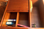 Danish Mid Century Modern Teak Display China w Sliding Doors and Splayed Legs REFINISHED - Mid Century Modern Toronto 4
