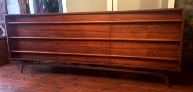 REFINISHED MCM Walnut Bedroom Set for the Queen - Mid Century Modern Toronto