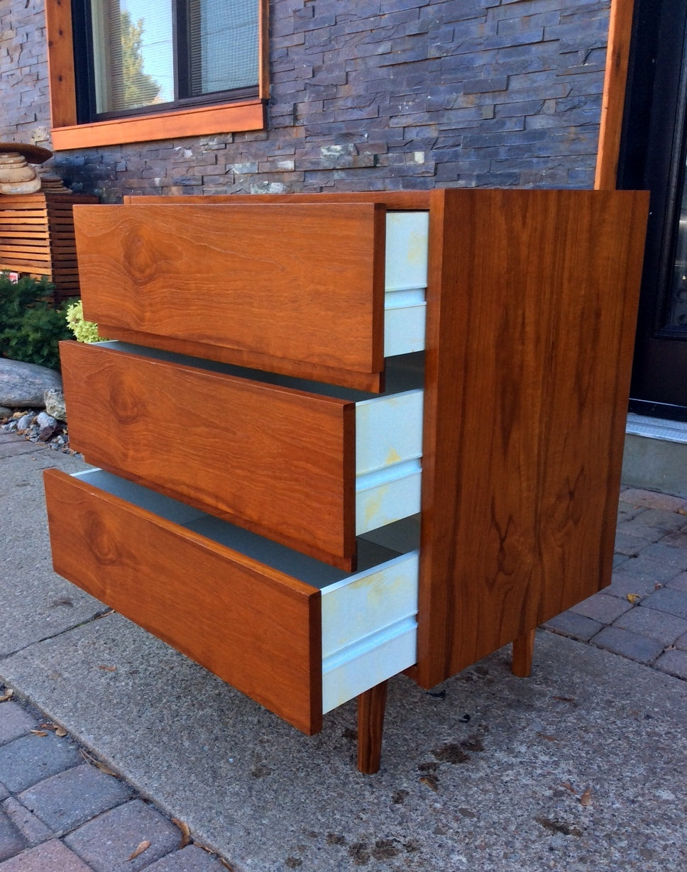 Mid Century Modern Swedish Teak Bedroom set- 2 dressers and single bed - Mid Century Modern Toronto