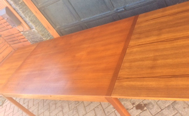 REFINISHED LARGE MCM  Teak Draw Leaf Table 6-10.5 ft - Mid Century Modern Toronto