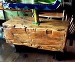 Unique Barn Beam Bench with Rotating Display One of the Kind - Mid Century Modern Toronto 5