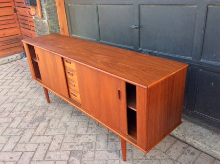 REFINISHED Mid Century Modern Teak Sideboard TV Console 6 ft - Mid Century Modern Toronto