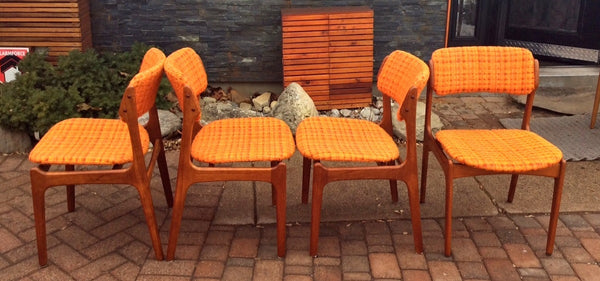 4 Erik Buch Model OD-49 Mid Century Modern Teak Dining Chairs, each $299 - Mid Century Modern Toronto