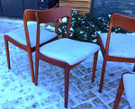 6+1 Danish Mid Century Modern Teak chairs REFINISHED REUPHOLSTERED $300 each - Mid Century Modern Toronto 6