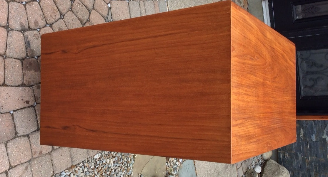 Mid Century Modern Teak Tallboy Dresser 5 Drawers RESTORED - Mid Century Modern Toronto