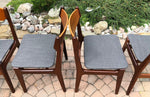 Set of 4 Danish REFINISHED REUPHOLSTERED MCM Teak Chairs, each $199 - Mid Century Modern Toronto 4