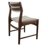 4 REUPHOLSTERED Mid Century Modern Dining Chairs in Maharam l.grey fabric, very comfortable 12