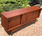 RESERVED for M. ****REFINISHED MCM Walnut Sideboard TV Console 70