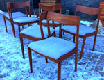 6+1 Danish Mid Century Modern Teak chairs REFINISHED REUPHOLSTERED $300 each - Mid Century Modern Toronto 4