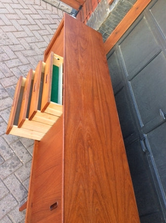 REFINISHED Mid Century Modern Teak Sideboard TV Console 6 ft - Mid Century Modern Toronto