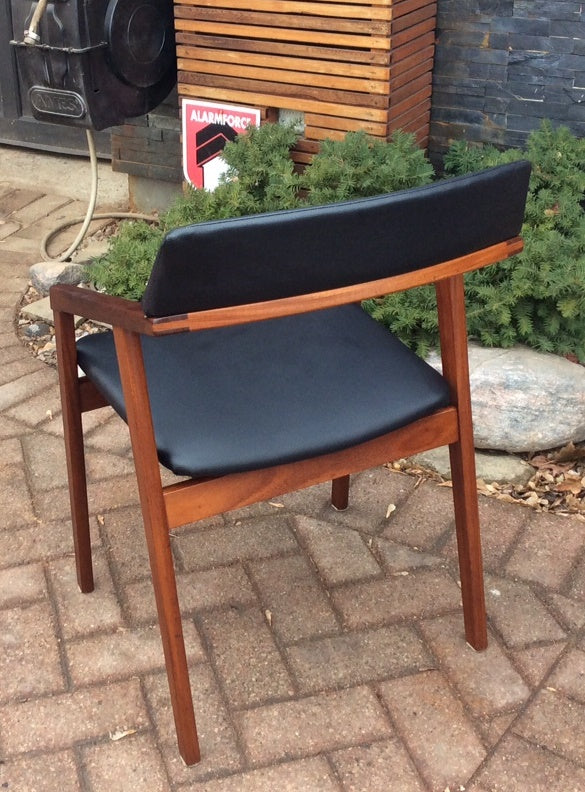 MCM Solid Teak Arm Chair by Jan Kuypers REFINISHED REUPHOLSTERED - Mid Century Modern Toronto