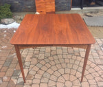 MCM Walnut Dining Table with 2 leaves REFINISHED 38