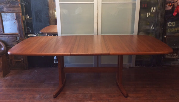 Mid Century Modern Teak Dining Table Extendable REFINISHED - Mid Century Modern Toronto