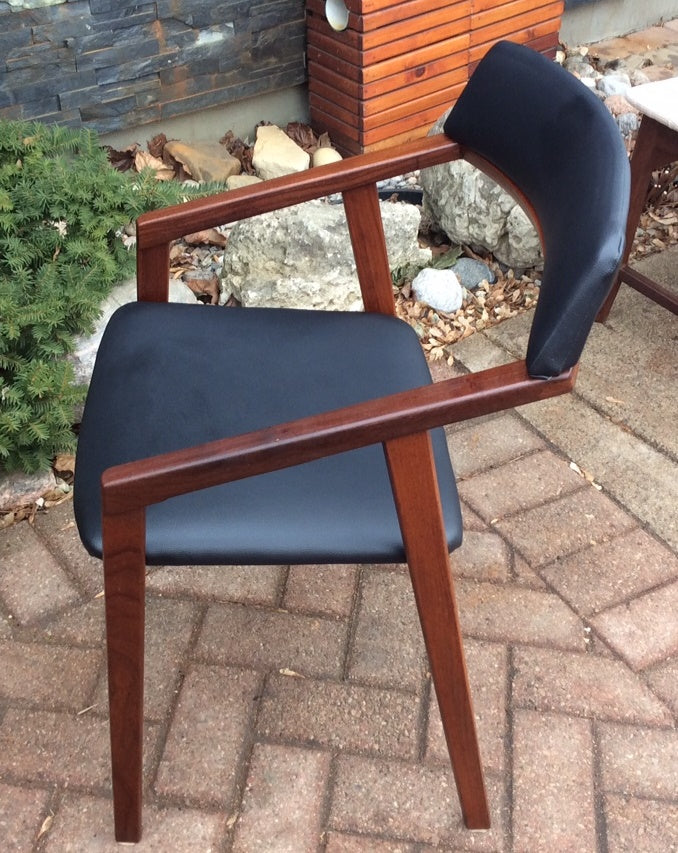 MCM Solid Teak Arm Chair by Jan Kuypers REFINISHED REUPHOLSTERED - Mid Century Modern Toronto