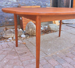 MCM Oval Teak Table Extendable REFINISHED by TROEDS 61