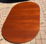 MCM Oval Teak Table Extendable REFINISHED by TROEDS 61
