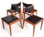 4 MCM Teak Chairs by Johannes Andersen RESTORED will be REUPHOLSTERED for you, each $245 - Mid Century Modern Toronto 1