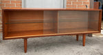 REFINISHED Mid Century Modern Teak Bookcase Display Media Console 60