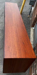 REFINISHED Mid Century Modern Teak Bookcase Display Media Console 60
