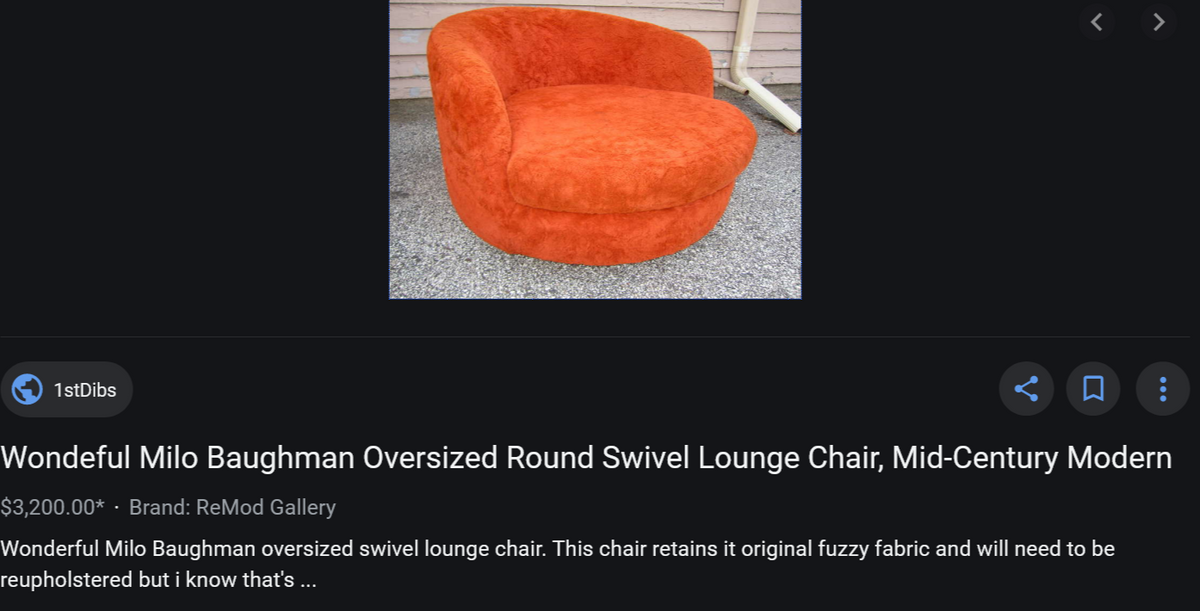 RESTORED MCM Round Swivel Chair Baughman Style in Mustard Yellow Wool Mohair