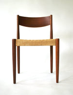 2 REFINISHED Danish MCM Teak & Papercord Chairs by P. Volther for Frem Rojle 9