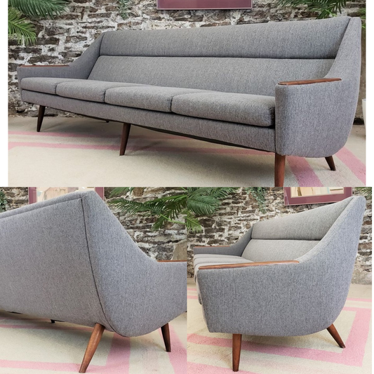 Danish MCM Teak Sofa 4-Seater will be REFINISHED & REUPHOLSTERED