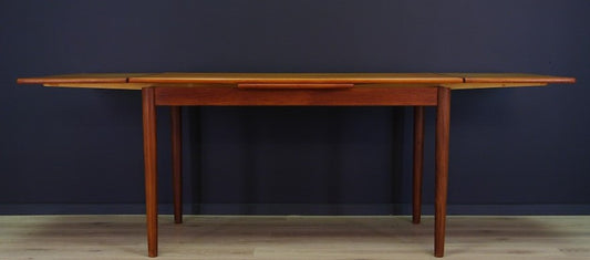 REFINISHED Danish MCM Teak Draw Leaf Table by Rogenstrup Mobelfabrik, PERFECT 49-84" - Mid Century Modern Toronto