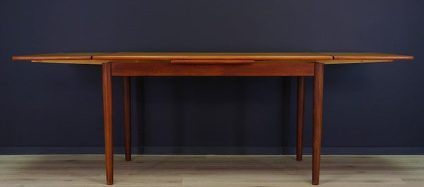 REFINISHED Danish MCM Teak Draw Leaf Table by Rogenstrup Mobelfabrik, PERFECT 49-84" - Mid Century Modern Toronto