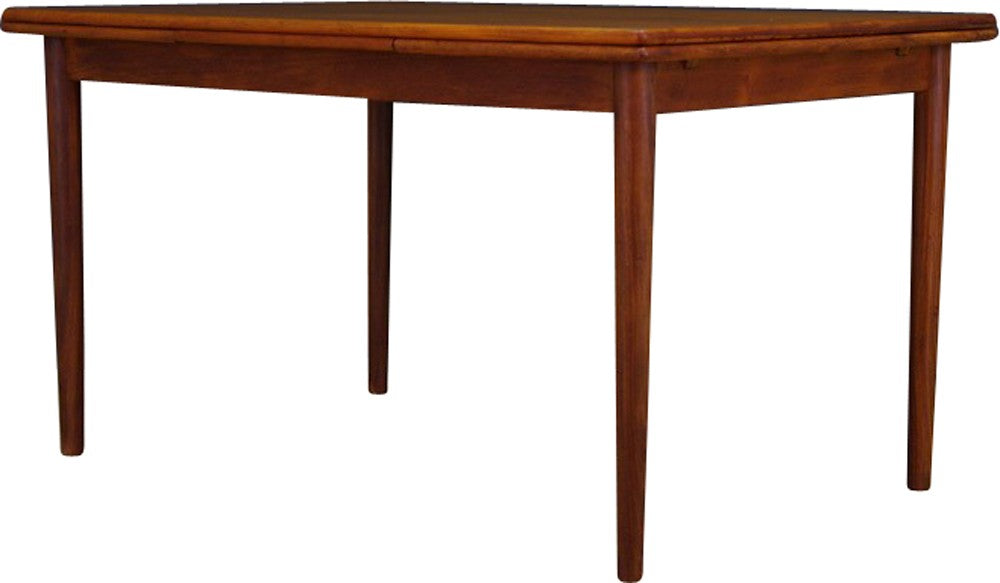 REFINISHED Danish MCM Teak Draw Leaf Table by Rogenstrup Mobelfabrik, PERFECT 49-84