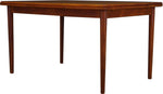 REFINISHED Danish MCM Teak Draw Leaf Table by Rogenstrup Mobelfabrik, PERFECT 49-84